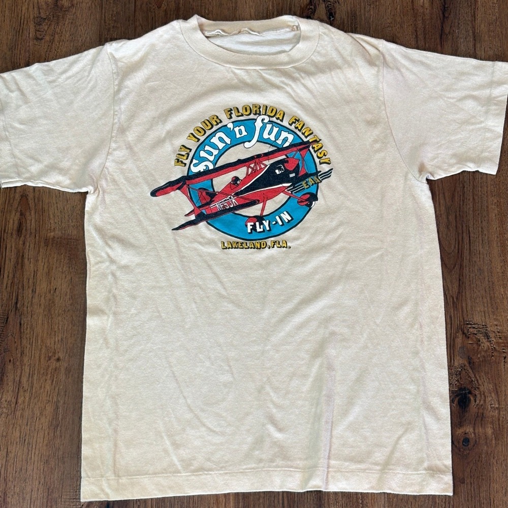 VTG Florida Souvenir T-Shirt Sun N Fun Fly-In Lakeland, FL